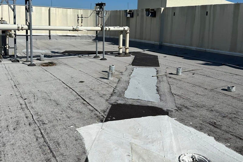 Commercial flat-roof repair, Southwest Florida